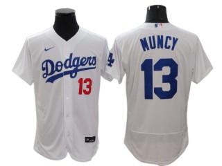 Los Angeles Dodgers #13 Max Muncy White Home Flex Base Jersey