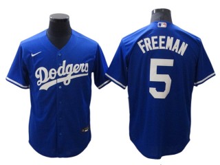 Los Angeles Dodgers #5 Freddie Freeman Royal Alternate Cool Base Jersey