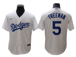Los Angeles Dodgers #5 Freddie Freeman White Home Cool Base Jersey