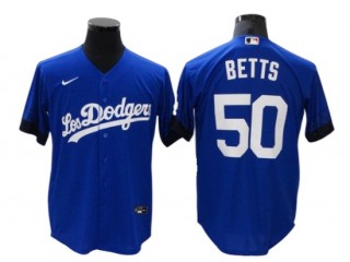 Los Angeles Dodgers #50 Mookie Betts Royal City Connect Cool Base Jersey