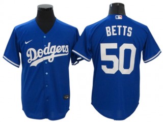 Los Angeles Dodgers #50 Mookie Betts Royal Alternate Cool Base Jersey