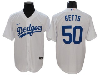 Los Angeles Dodgers #50 Mookie Betts White Home Cool Base Jersey