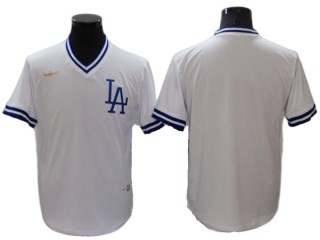 Los Angeles Dodgers Blank White Cooperstown Collection Cool Base Jersey