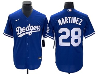 Los Angeles Dodgers #28 J.D. Martinez Royal Cool Base Jersey