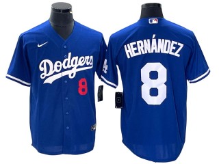 Los Angeles Dodgers #8 Enrique Hernández Royal Blue Cool  Base Jersey
