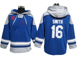 Los Angeles Dodgers #16 Will Smith Blue Pullover Hoodie