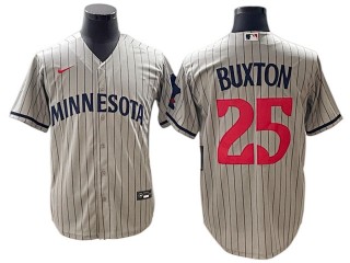 Minnesota Twins #25 Byron Buxton Gray 2023 Cool Base Jersey