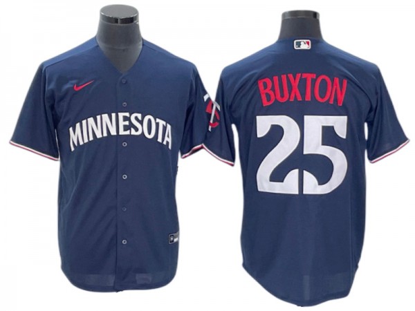 Minnesota Twins #25 Byron Buxton Navy 2023 Cool Base Jersey