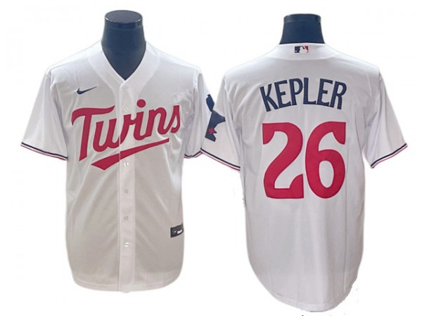 Minnesota Twins #26 Max Kepler White Home 2023 Cool BaseJersey