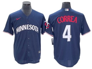 Minnesota Twins #4 Carlos Correa Navy 2023 Cool Base 2023 Jersey