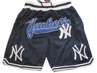 New York Yankees Navy Basketball Shorts