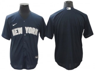 New York Yankees Blank Navy Alternate Cool Base Player Name Jersey