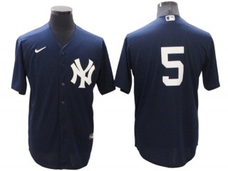 New York Yankees #5 Joe DiMaggio Navy Alternate Cool Base Jersey