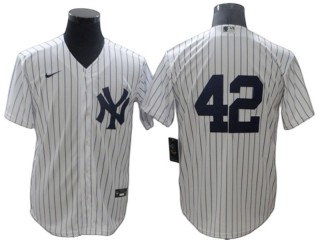 New York Yankees #42 Mariano Rivera White Home Cool Base Jersey