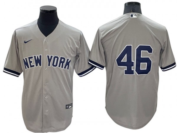 New York Yankees #46 Gray Road Cool Base Jersey