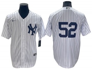 New York Yankees #52 White Home Cool Base Jersey
