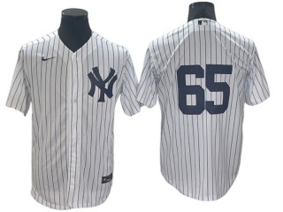 New York Yankees #65 Nestor Cortes White Home Cool Base Jersey