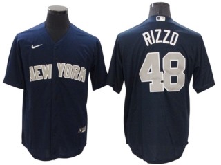 New York Yankees #48 Anthony Rizzo Navy Alternate Cool Base Jersey