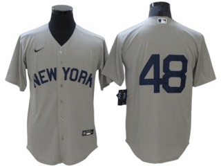 New York Yankees #48 Anthony Rizzo Gray 2021 Field of Dreams Cool Base Jersey