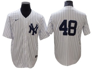 New York Yankees #48 Anthony Rizzo White Home Cool Base Jersey