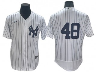 New York Yankees #48 Anthony Rizzo White Home Flex Base Jersey