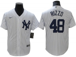 New York Yankees #48 Anthony Rizzo White Home Cool Base Player Name Jersey