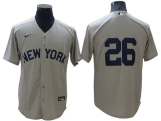 New York Yankees #26 DJ LeMahieu Gray 2021 Field of Dreams Cool Base Jersey