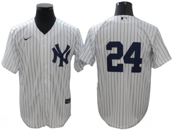 New York Yankees #24 Willie Calhoun White Home Cool Base Jersey