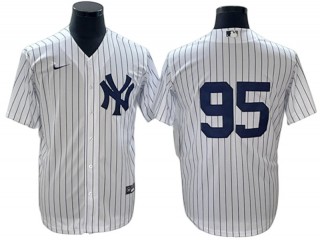 New York Yankees #95 Oswaldo Cabrera White Home Cool Base Jersey