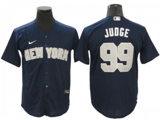 New York Yankees #99 Aaron Judge Navy Alternate Cool Base Player Name Jersey