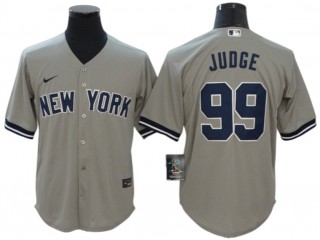 New York Yankees #99 Aaron Judge Gray Road Cool Base Player Name Jersey