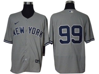 New York Yankees #99 Aaron Judge Gray Road Flex Base Jersey