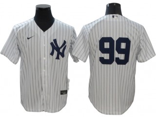 New York Yankees #99 Aaron Judge White Home Cool Base Jersey