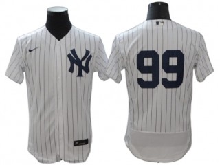 New York Yankees #99 Aaron Judge White Home Flex Base Jersey
