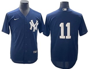 New York Yankees #11 Anthony Volpe Navy Cool Base Jersey