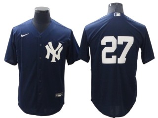New York Yankees #27 Giancarlo Stanton Navy Cool Base Jersey