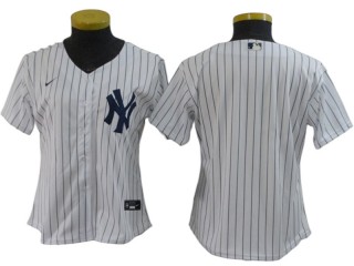 Women's New York Yankees Blank White Cool Base Jersey