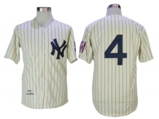 New York Yankees #4 Lou Gehrig Cream 1939 Throwback Jersey