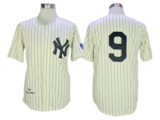 New York Yankees #9 Roger Maris Cream 1961 Throwback Jersey