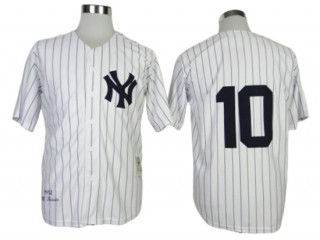New York Yankees #10 Phil Rizzuto White 1952 Throwback Jersey