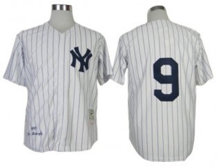 New York Yankees #9 Roger Maris White 1961 Throwback Jersey