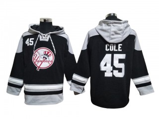 New York Yankees #45 Gerrit Cole Black Pullover Hoodie