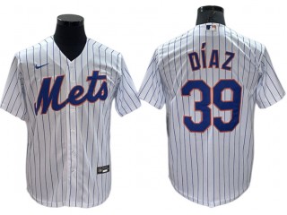 New York Mets #39 Edwin Díaz White Home Cool Base Jersey
