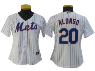 Women's & Youth New York Mets #20 Pete Alonso Cool Base Jersey - Royal/White