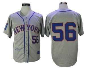 New York Mets #56 Tug McGraw Gray 1965 Throwback Jersey