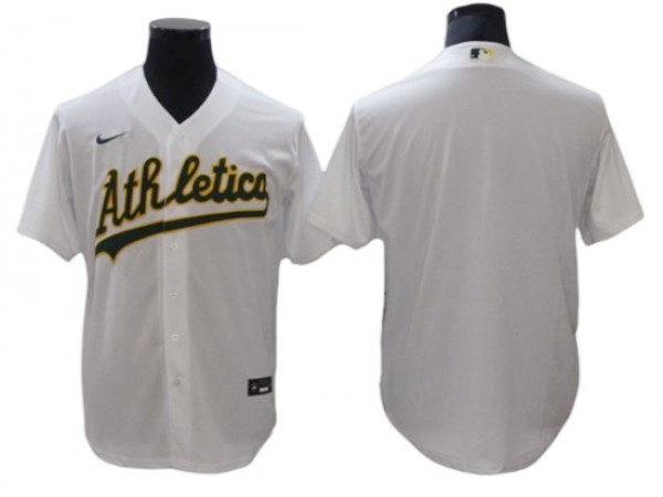 Oakland Athletics Blank White Home Cool Base Jersey