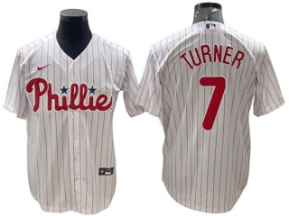 Philadelphia Phillies #7 Trea Turner White Home Cool Base Jersey