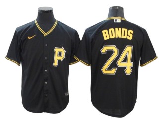 Pittsburgh Pirates #24 Barry Bonds Black Alternate Cool Base Jersey
