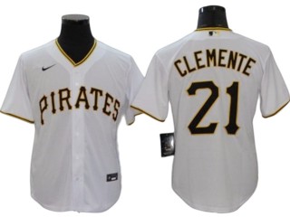Pittsburgh Pirates #21 Roberto Clemente White Home Cool Base Jersey