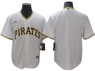 Pittsburgh Pirates Blank White Cool Base Jersey